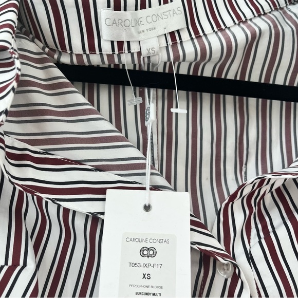 NWT Caroline Constas Persephone off the shoulder top blouse XS - Picture 5 of 10